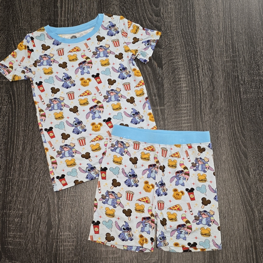 Bamboo Bliss Stitch Short Sleeve & Shorts Pajama Set 4T
